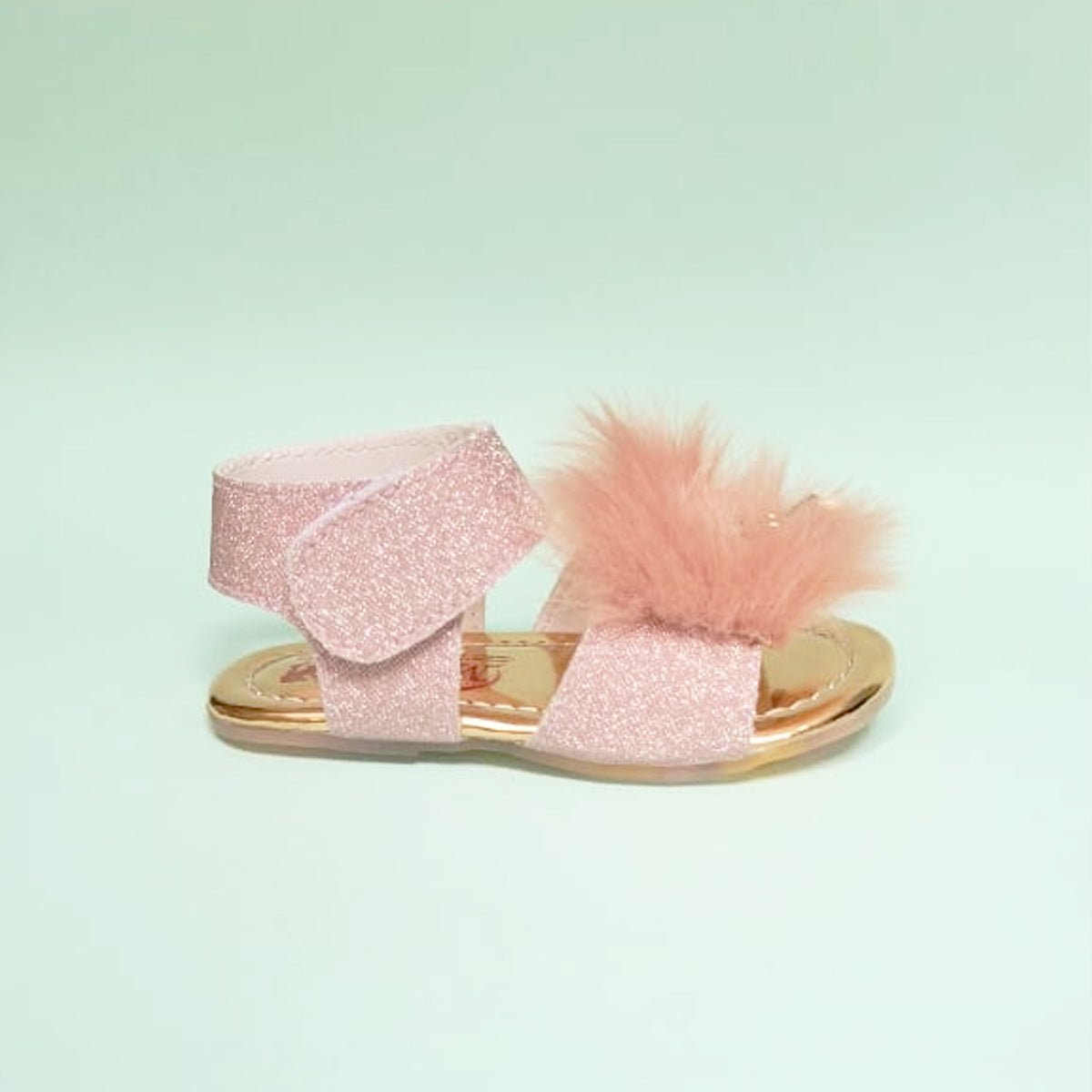 Girl Pink Fur Sandal