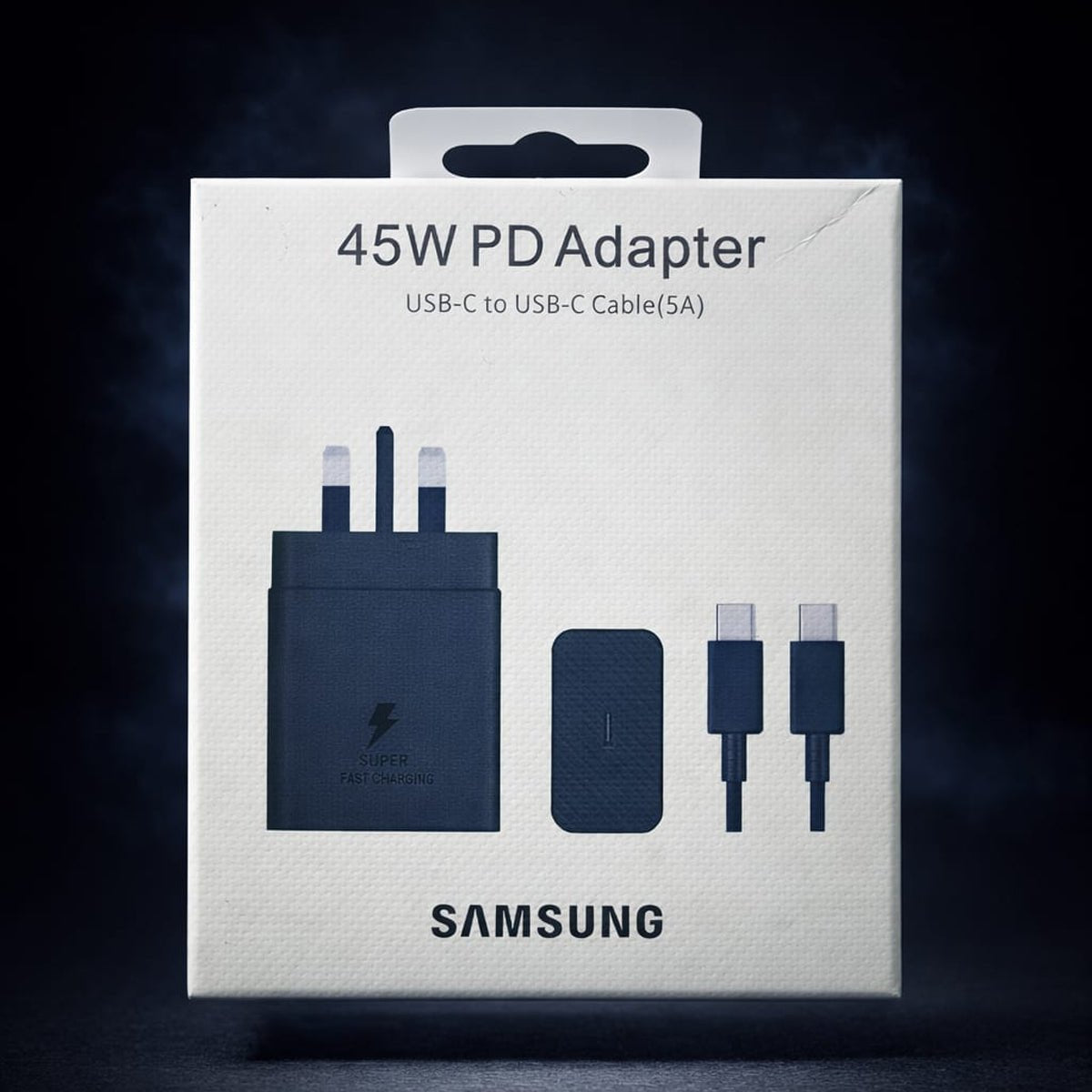 Samsung 45W PD Black 3 Pin Adopter - KCSTORE.COM.PK