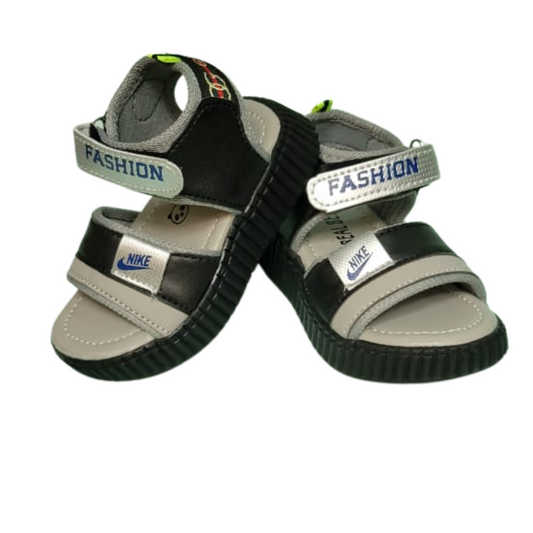 Boys Black & Grey Nike Sandal