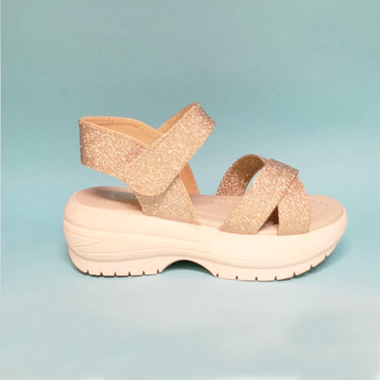 Girls Cream Formal Sandal