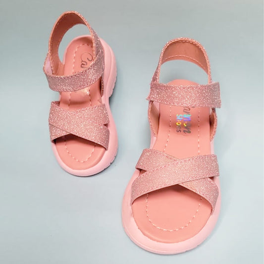 Girls Peach Formal Sandal