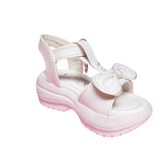 Girls White Butterfly Knot Formal Sandal