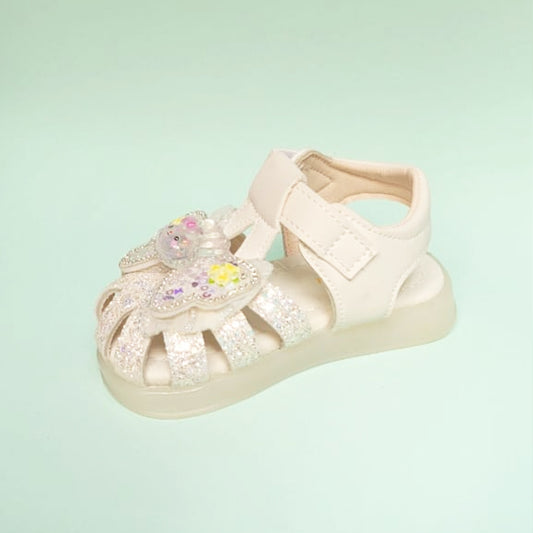 Girls Beg Bunny Butterfly Patch Formal Sandal