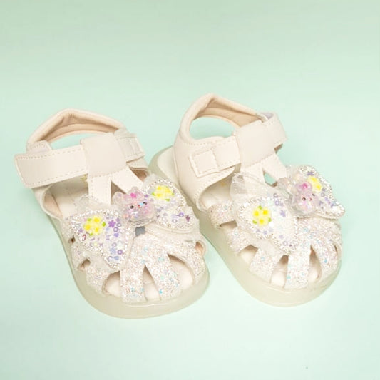 Girls Beg Bunny Butterfly Patch Formal Sandal