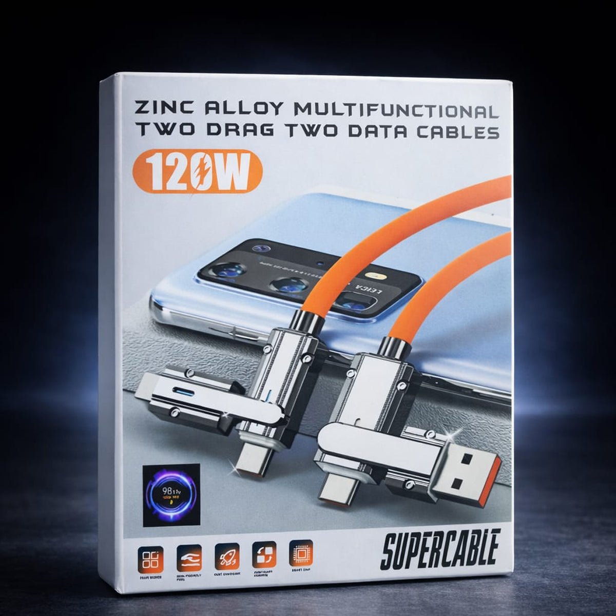 Metal Cable Multifunctional Cable - kcstore.com.pk